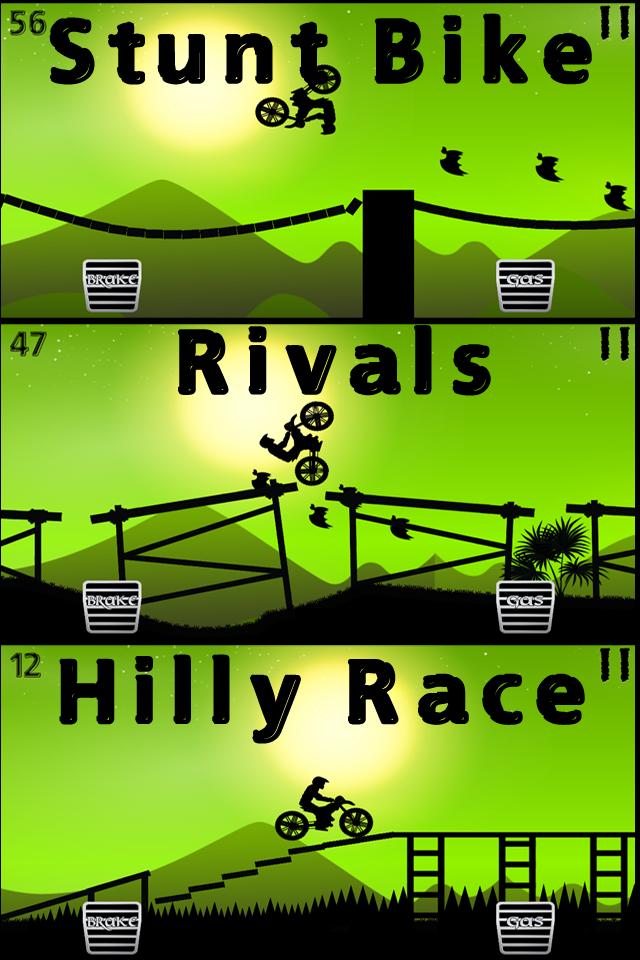 Stunt Bike Rivals Hill Race