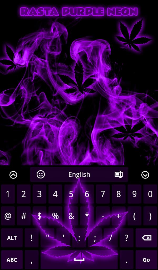 Rasta Purple Neon Keyboard
