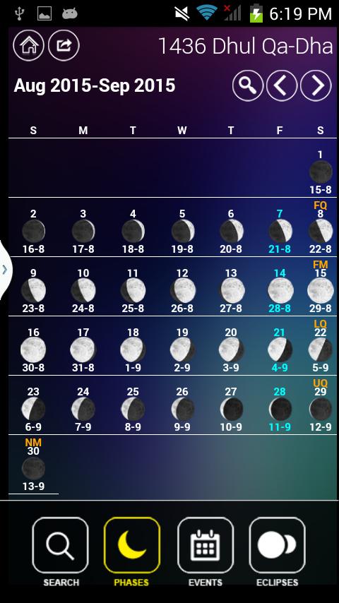 Quraan's Calendar