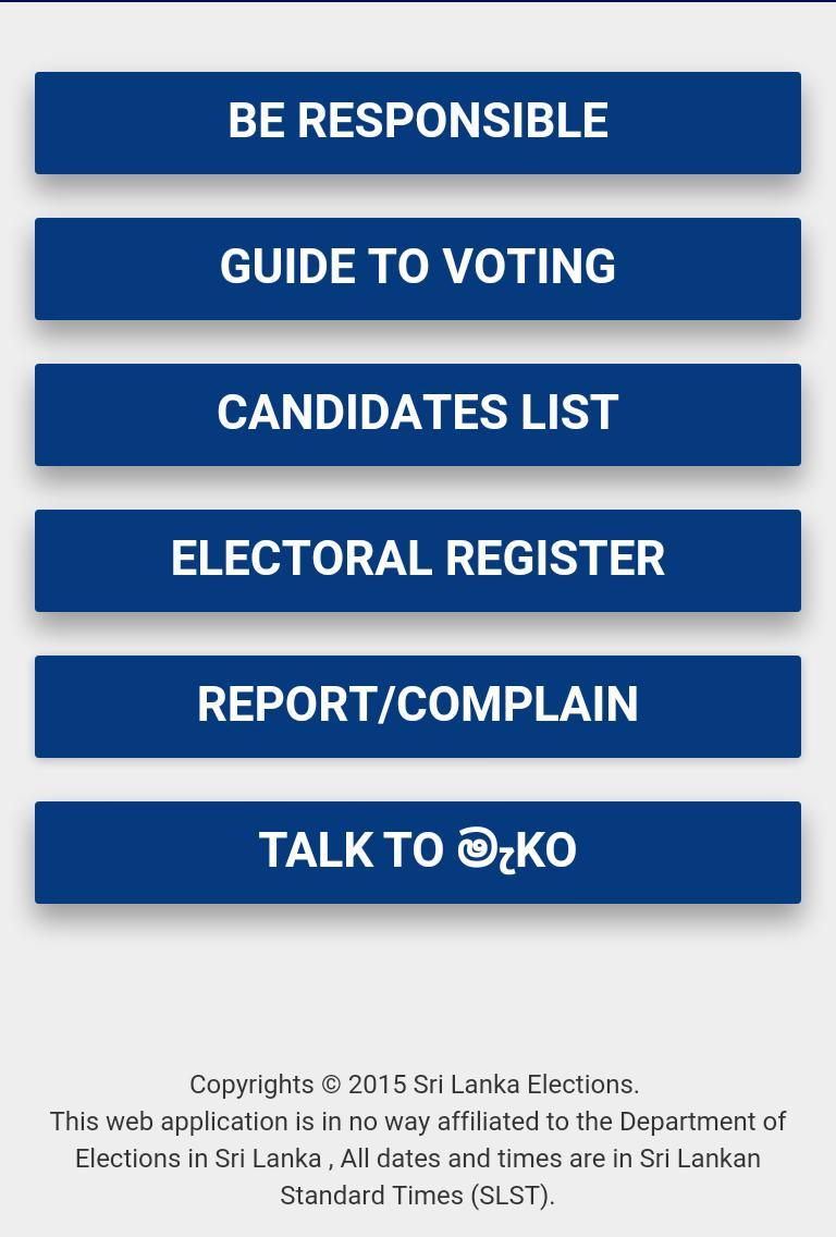 Sri Lanka Elections