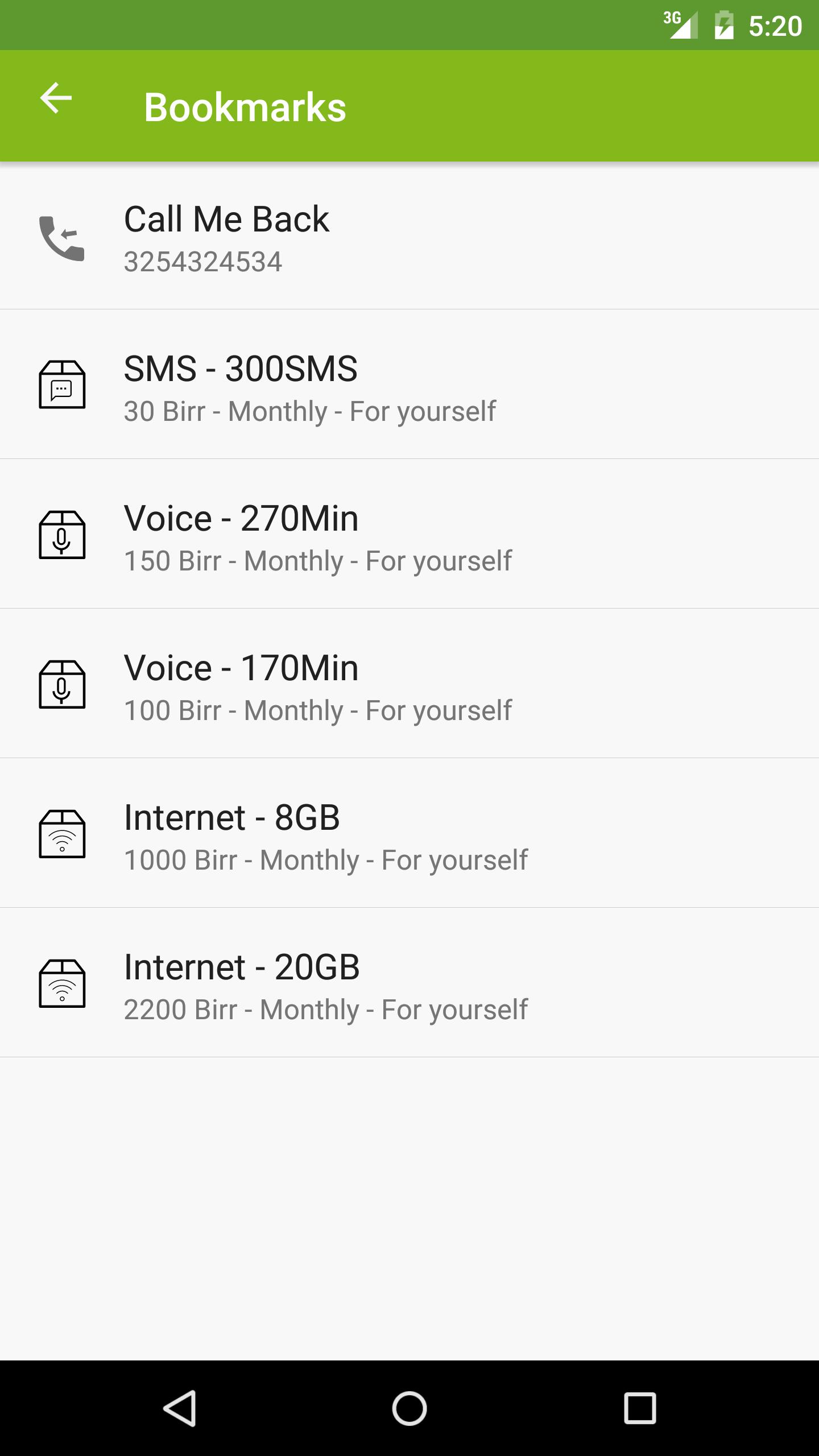 Ethio Telecom App
