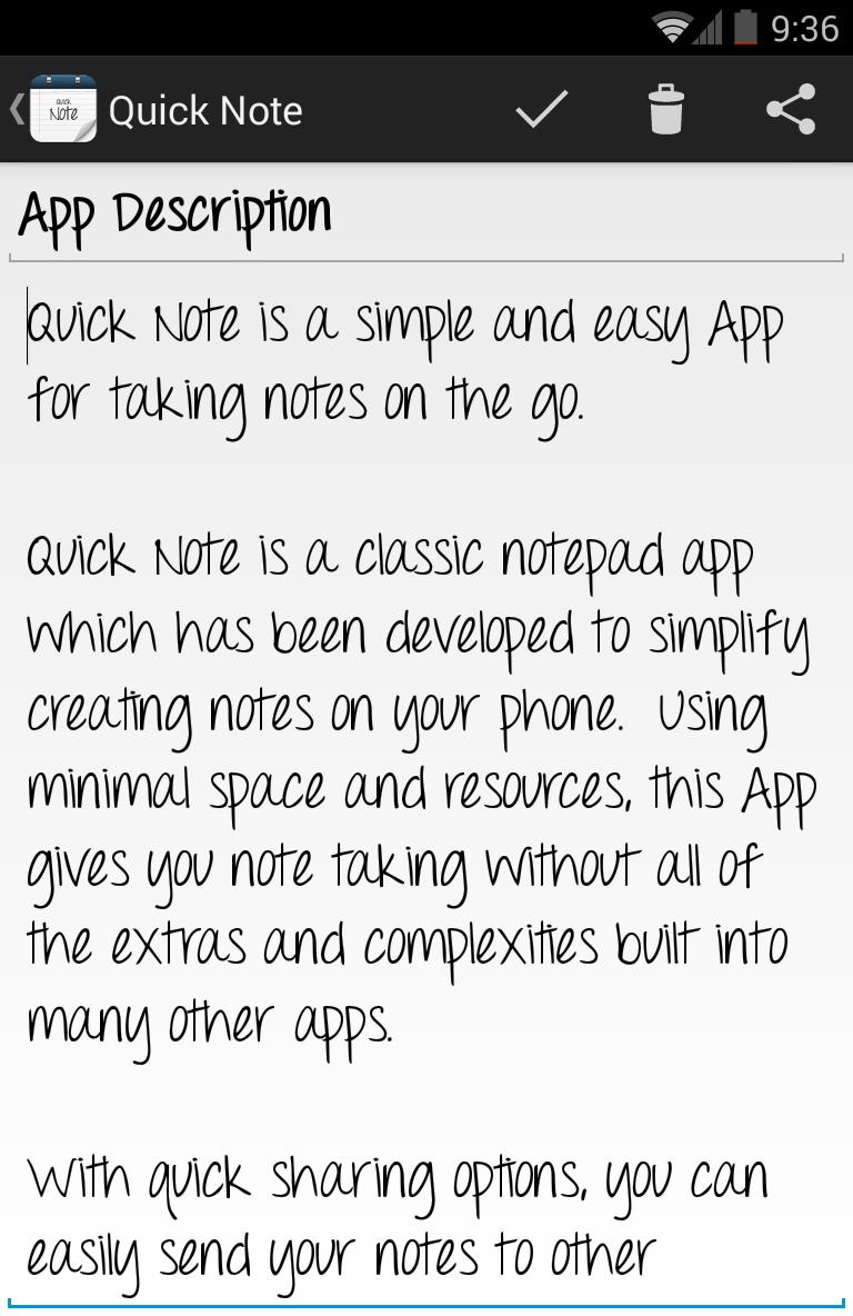 Quick Note