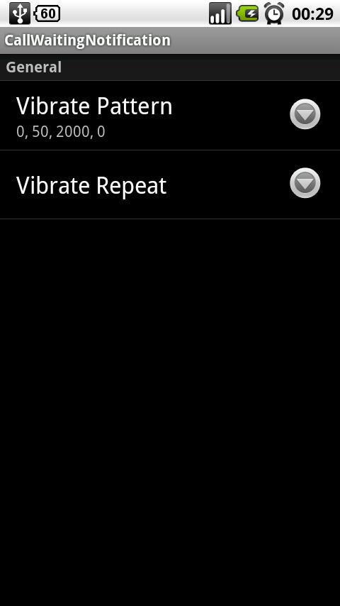 Call Wait Vibrate