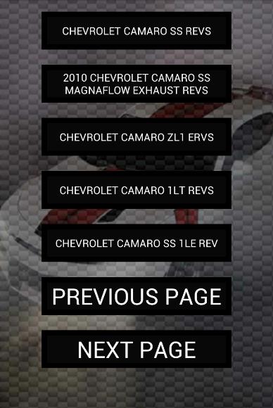 Engine sounds of Camaro