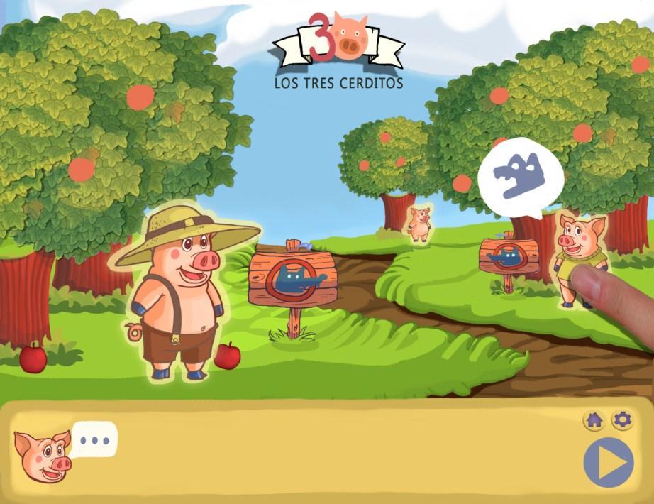 Three Little Pigs Interactive Short Story