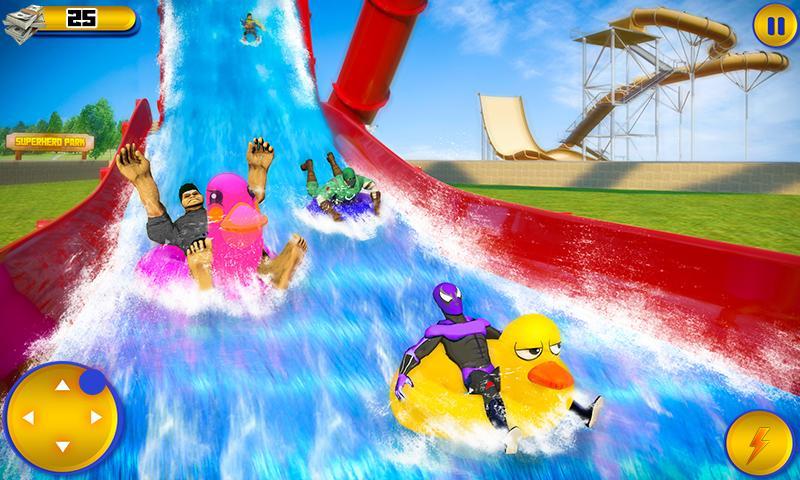 Superhero Water Park : Amusement Park Games