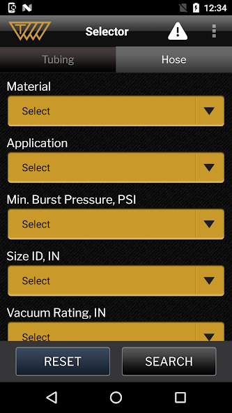 Tubing & Hose Selector