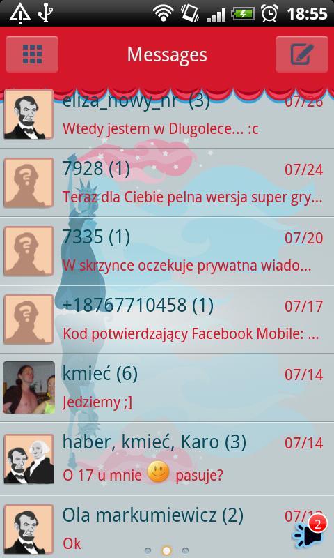 GO SMS Pro American Theme Free