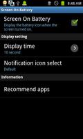 Screen On Battery (Status Bar)