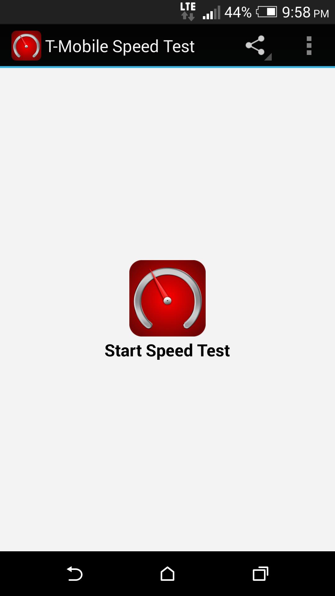 T-Mobile Speed Test