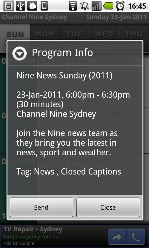 Australia TV Time