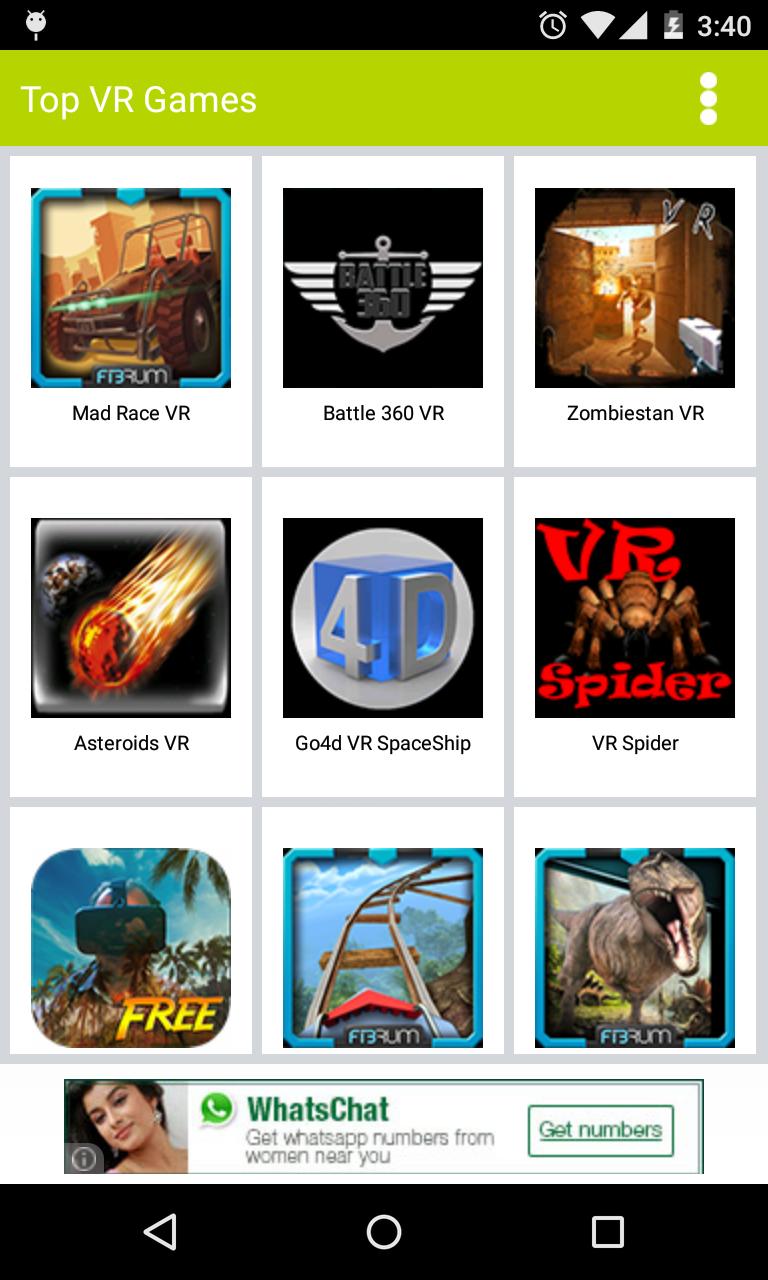 VR Top Games 2015