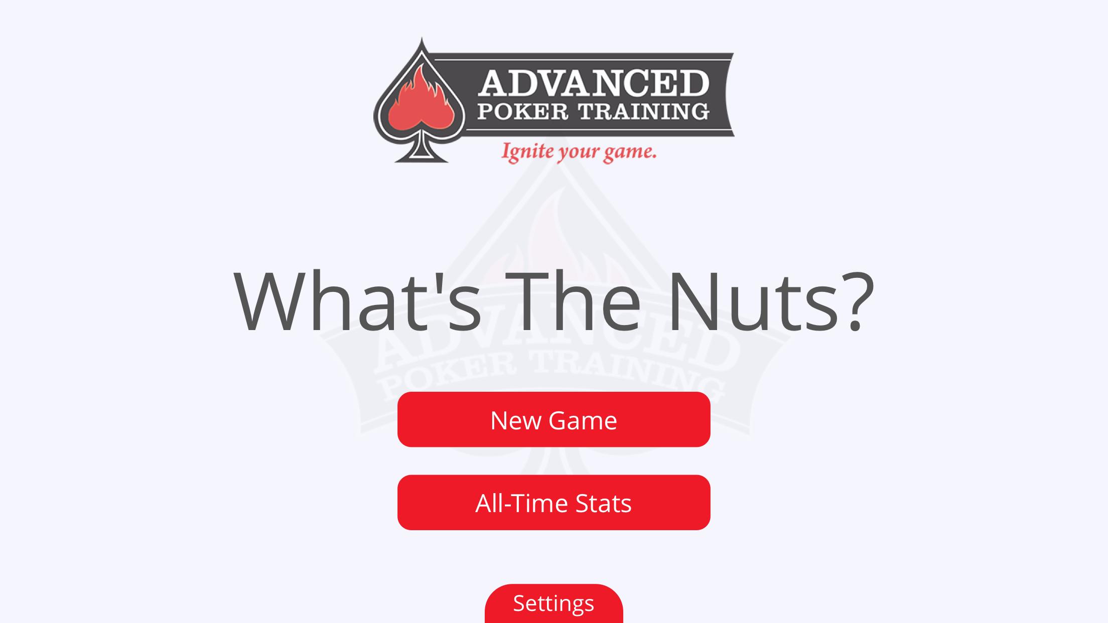 What's The Nuts? Training Game