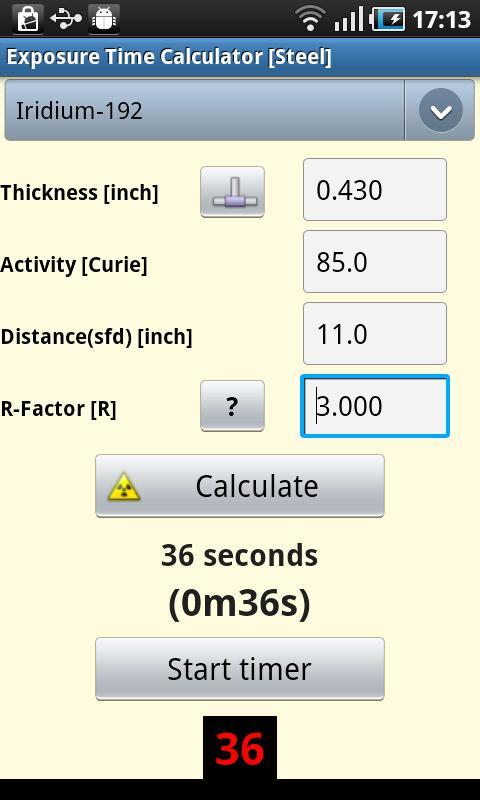 Gamma Ray Calculator