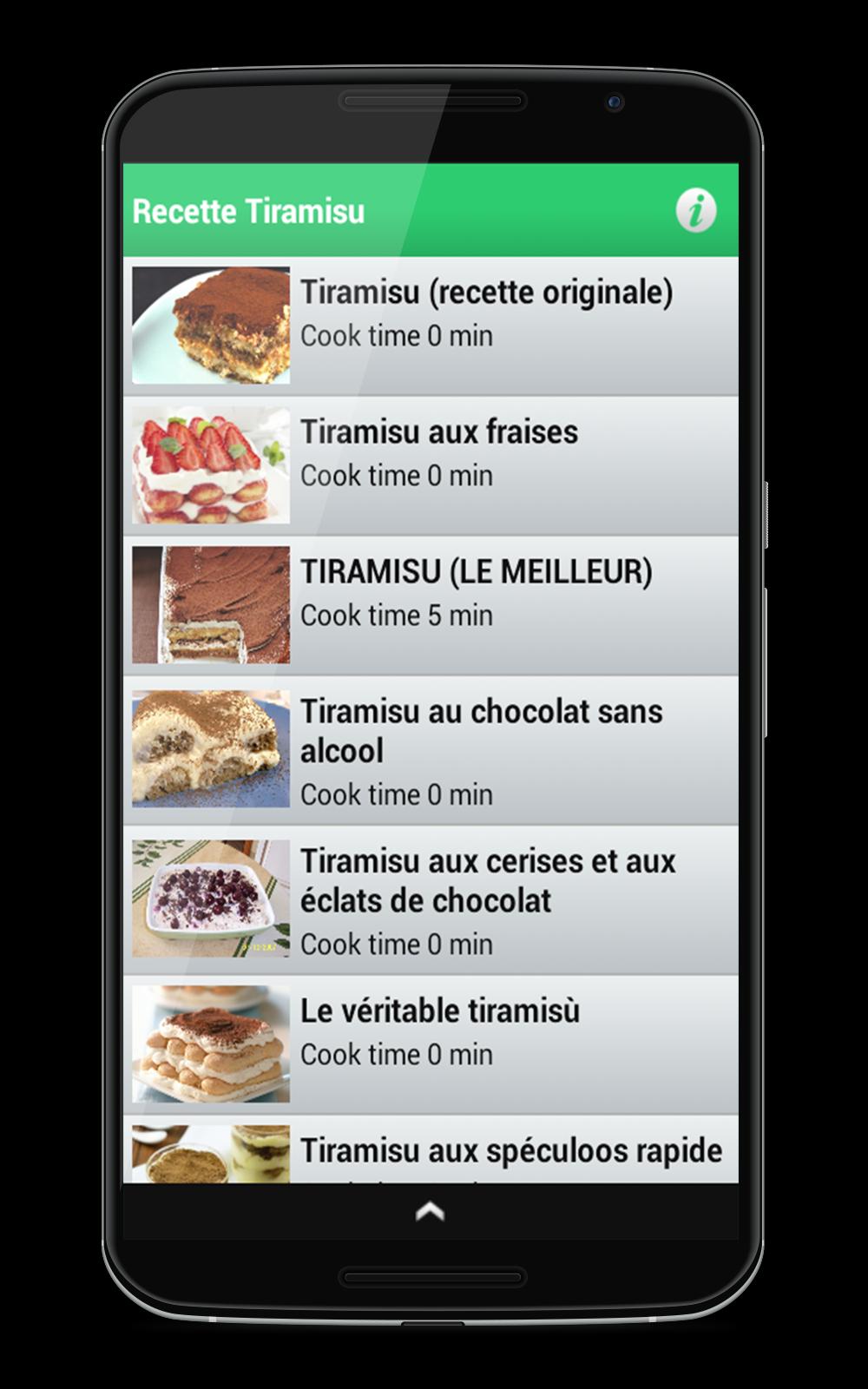 Recette Tiramisu