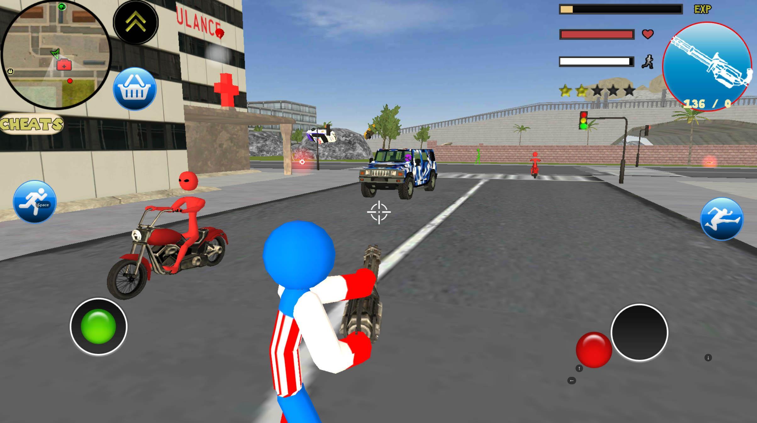 Stickman Capitaine Rope Hero