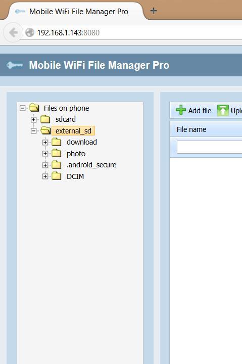 Mobile WiFi File Manager