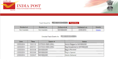 India Registered Post Tracker