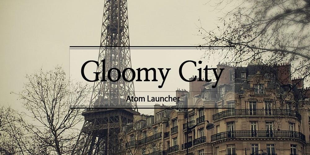 Gloomy city Atom Theme