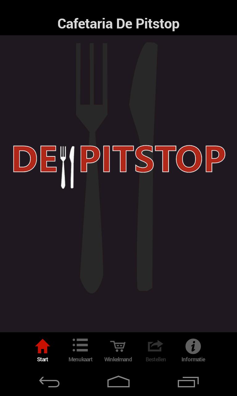 Cafetaria de Pitstop BestelApp
