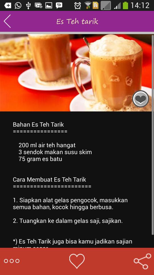 Resep Minuman dan Dessert