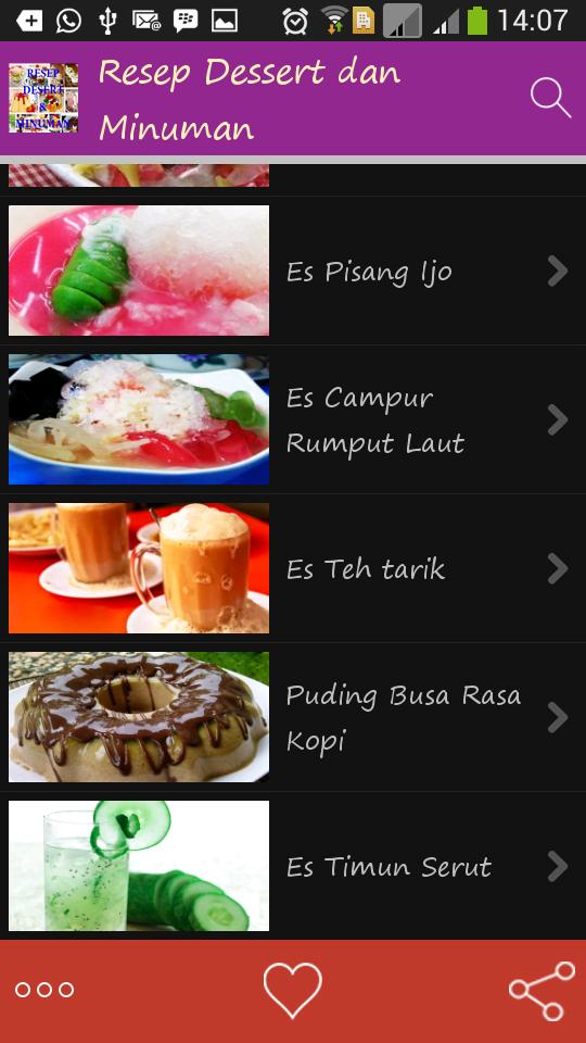 Resep Minuman dan Dessert