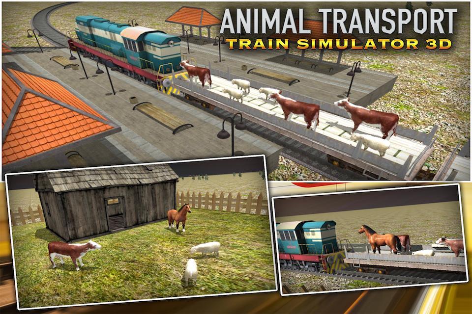 Animal Transport Train Sim 3D