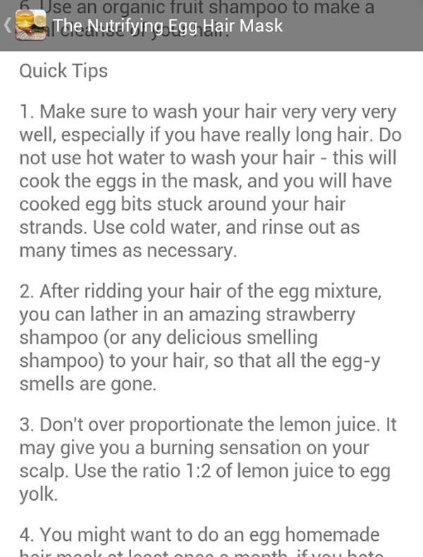 Hair Mask Recipes