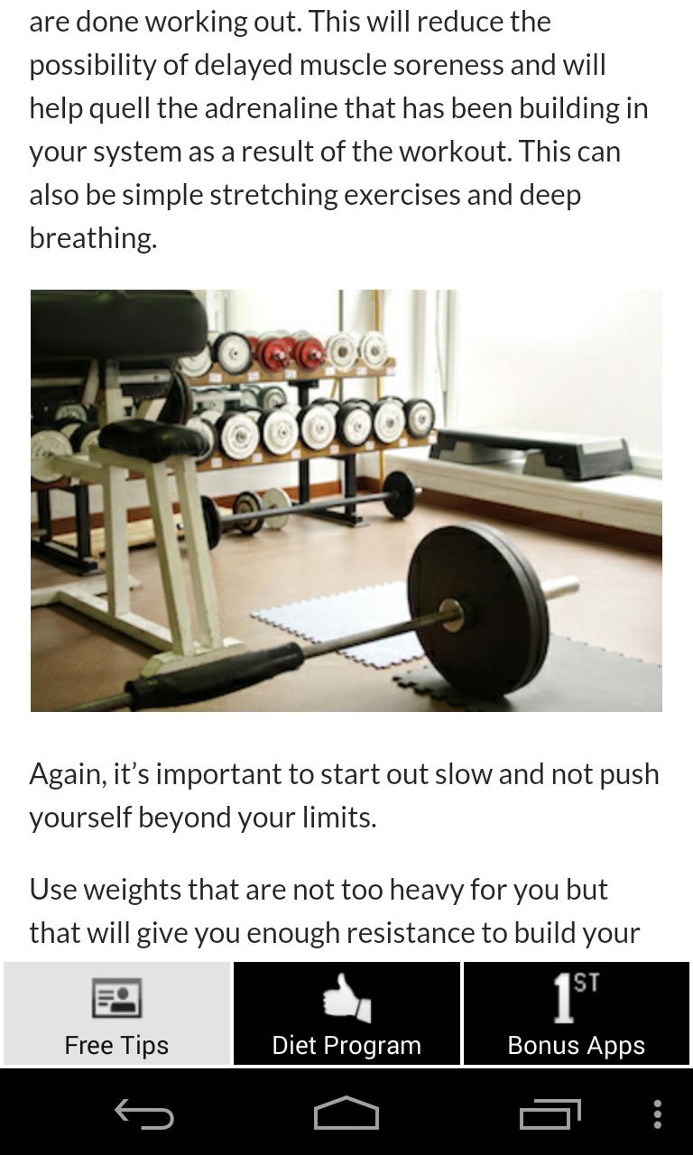 Free Body Building Tips