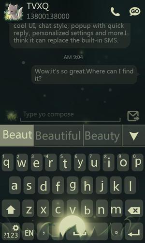 GO Keyboard Fox Theme