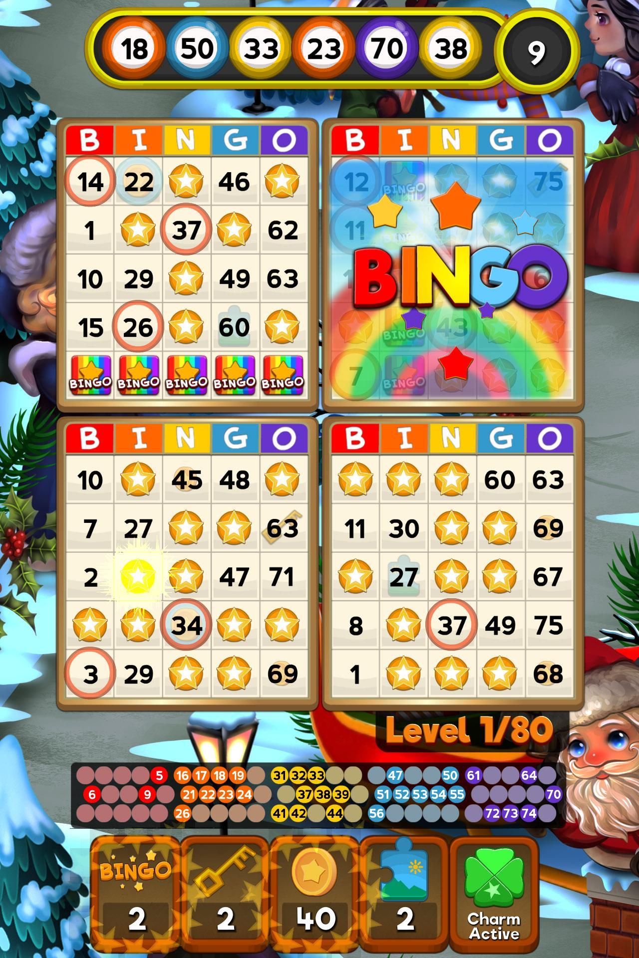 Bingo Xmas Holiday: Santa & Friends