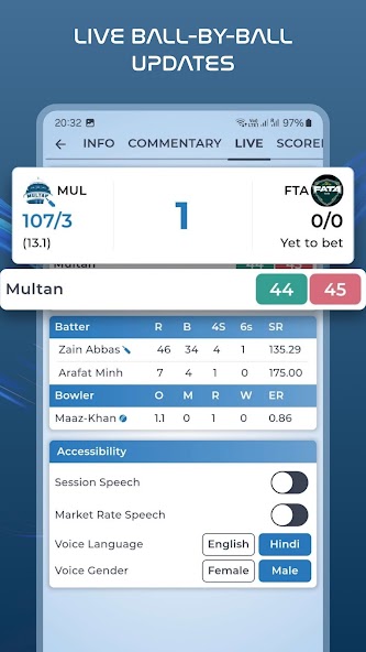 Legend Cricket Live Line