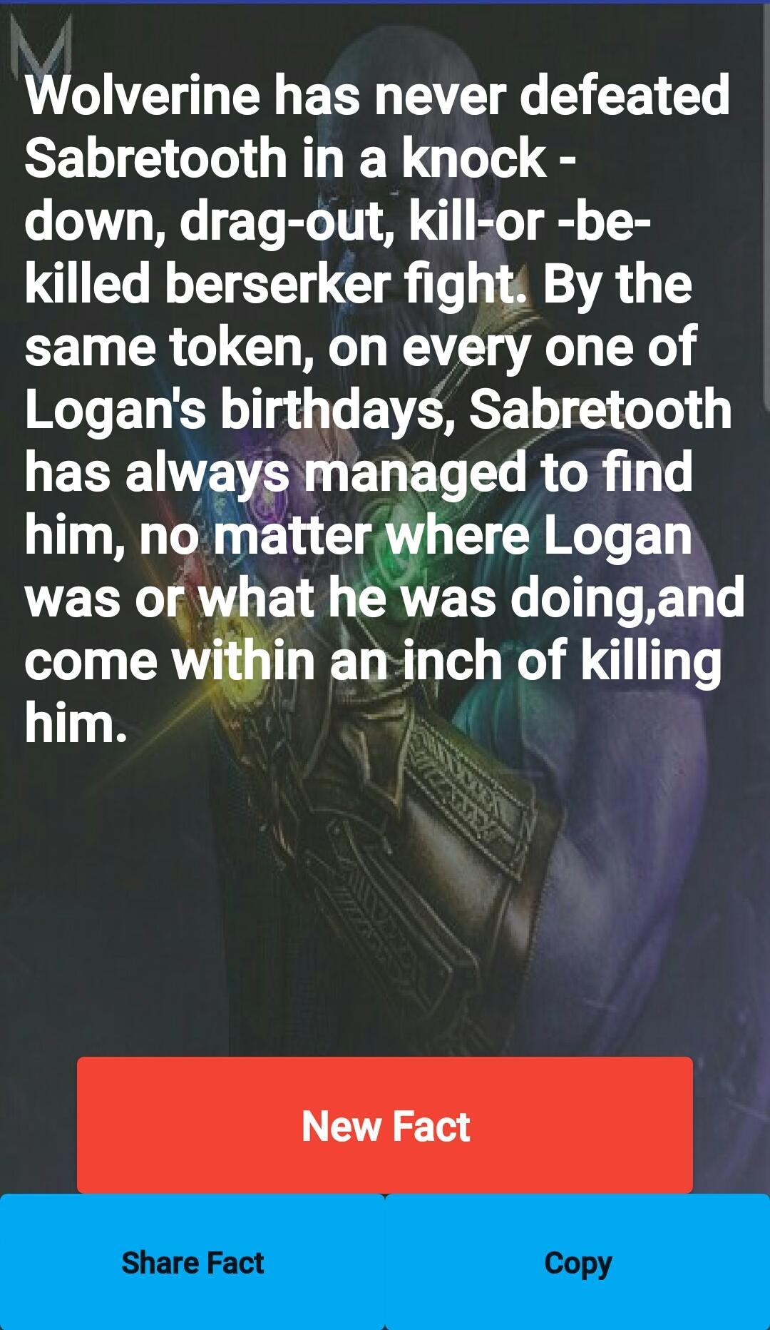 Marvel Facts Free