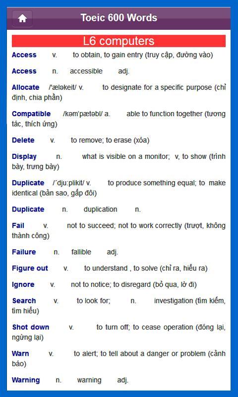 600 essential words TOEIC