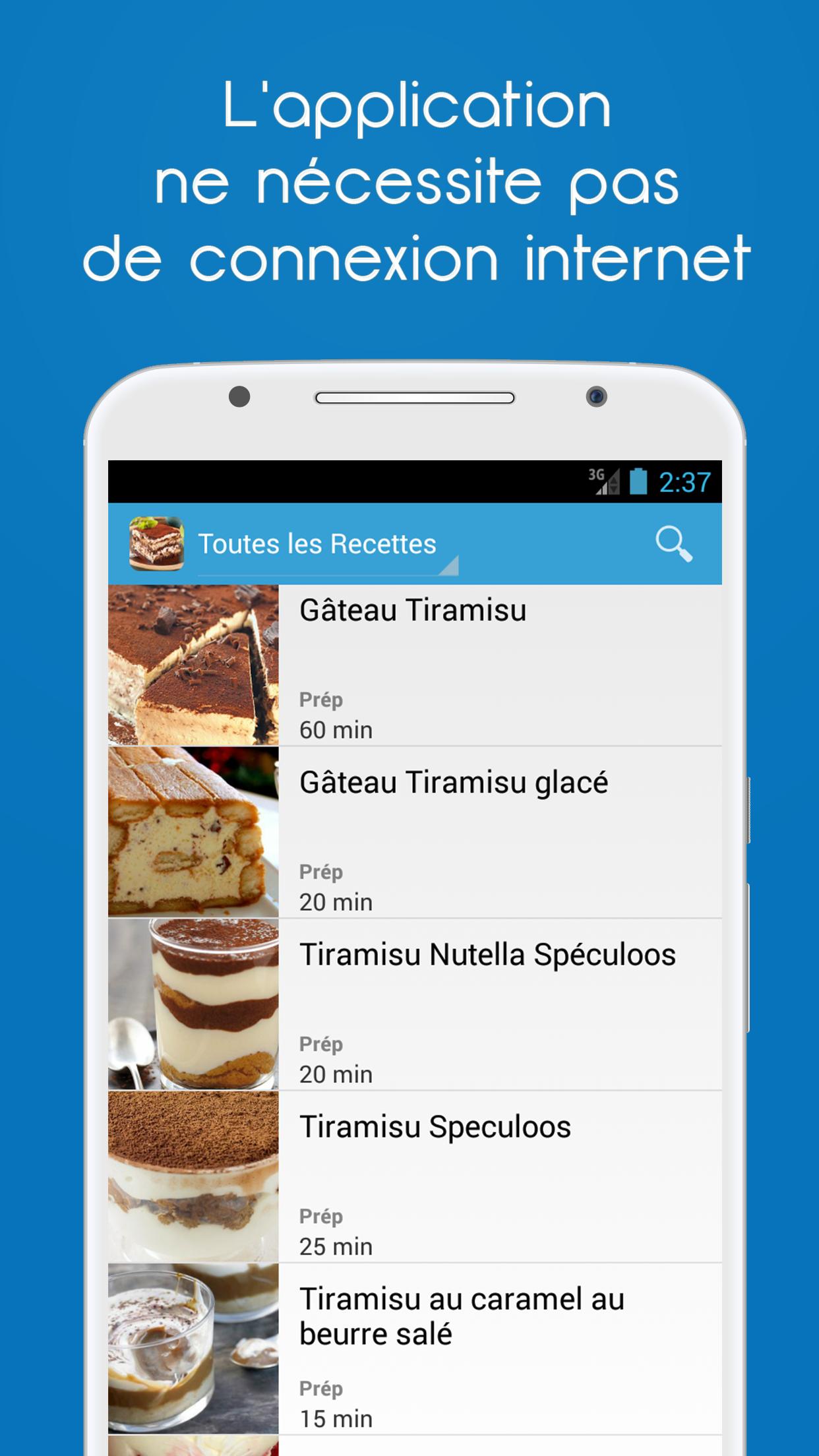 Recettes Tiramisu