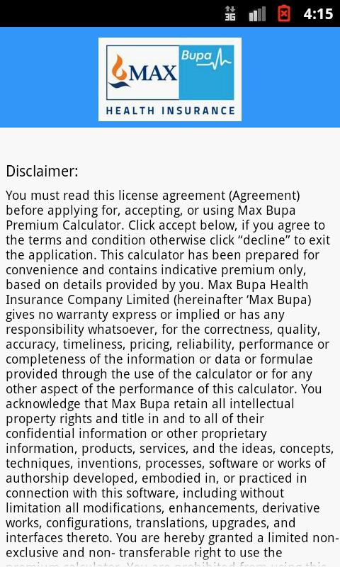 Max Bupa Premium Calculator