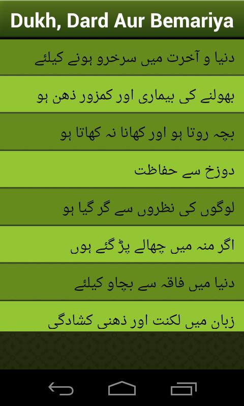 Dukh Dard Aur Bemariyo Ka Elaj