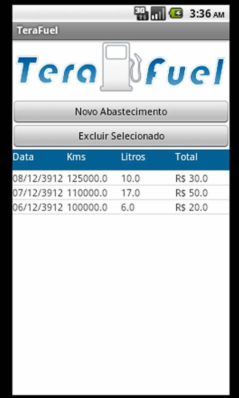 TeraFuel - Rendimento Veicular