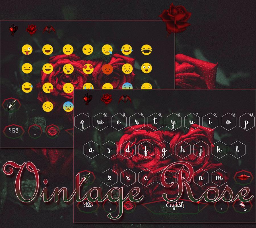 Red rose Keyboard theme