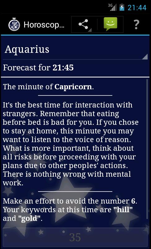 Horoscope a Minute