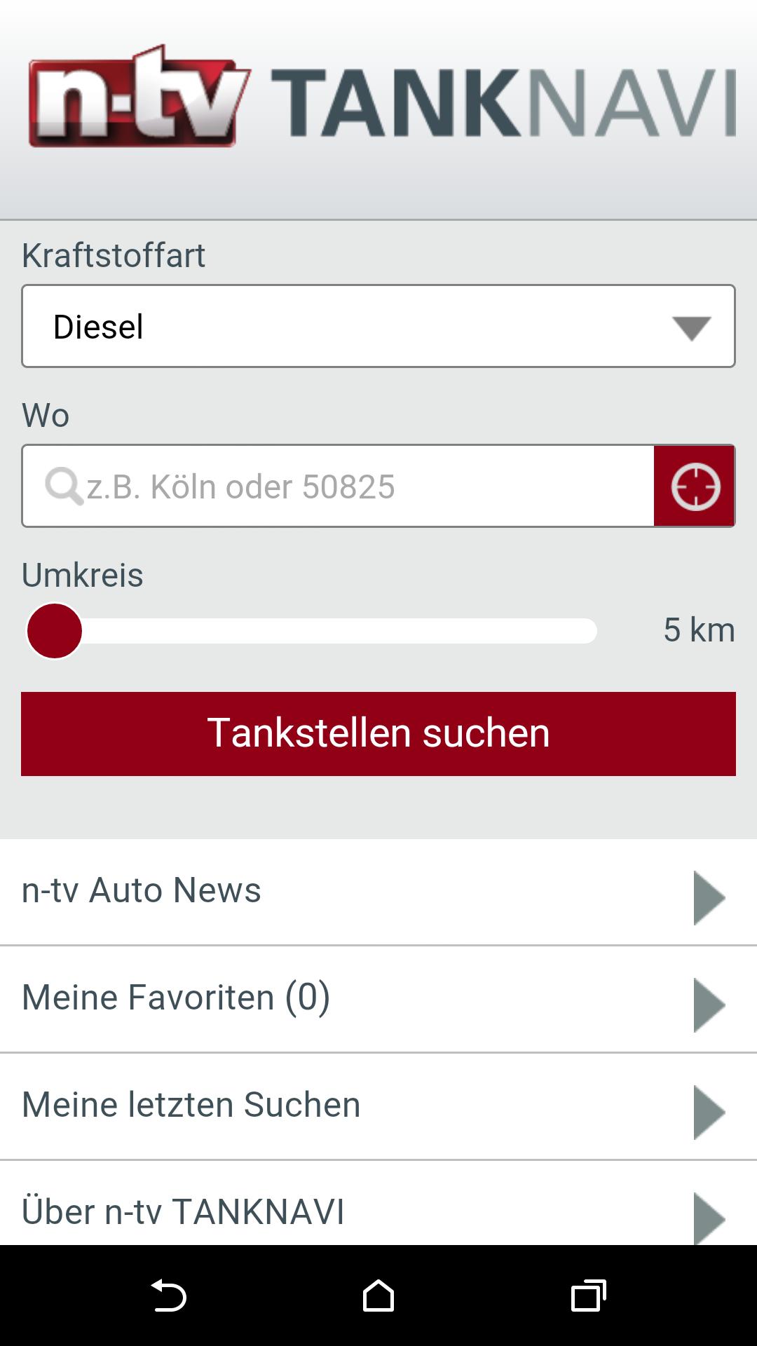 n-tv TANKNAVI - Die Tanken App