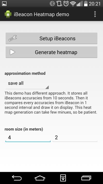 iBeacon heatmap demo