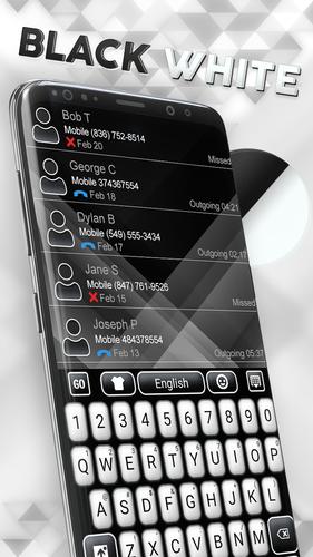 Black and White Keyboard