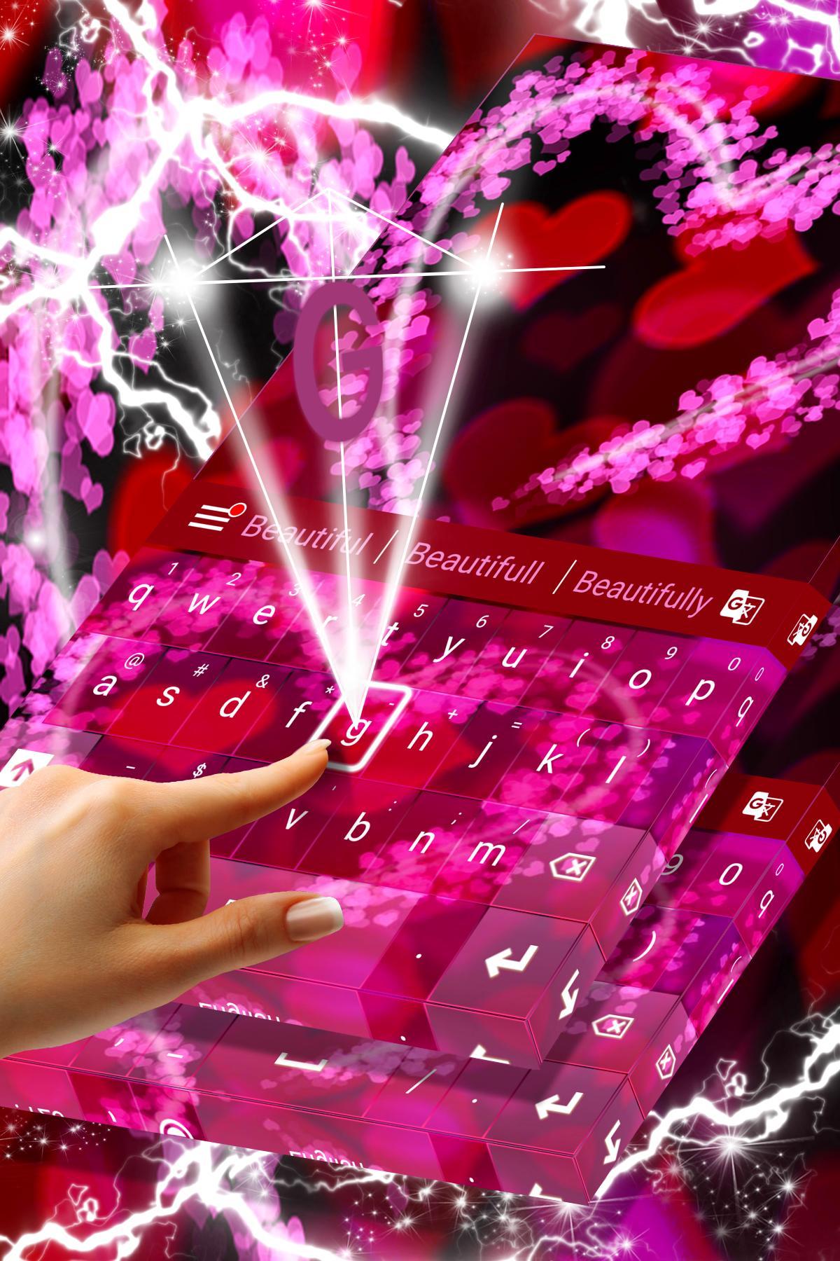 Keyboard Pink Love App