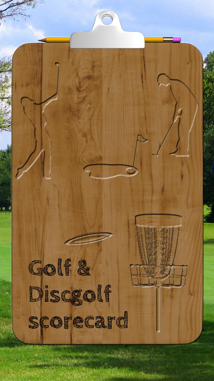 Golf & Discgolf scorecard