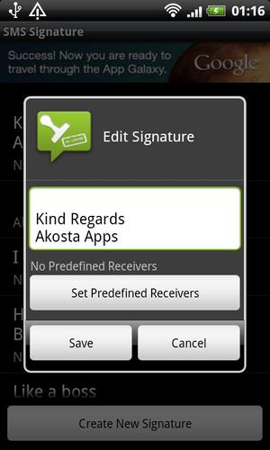 SMS Signature