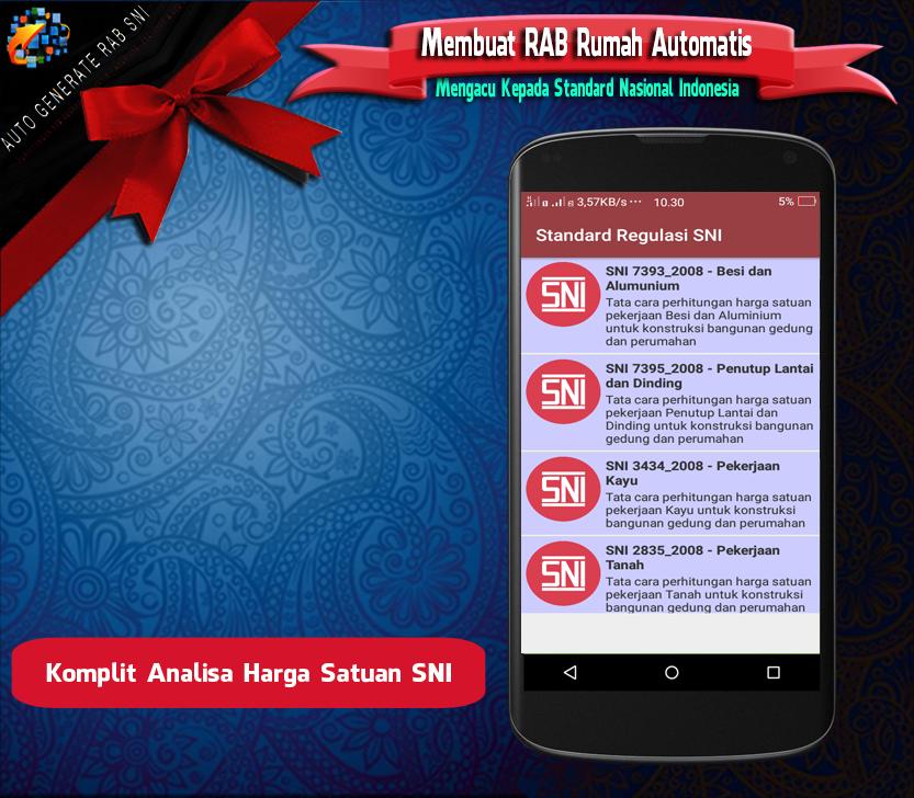RAB Automatis : Analisa Rencana Anggaran Biaya SNI