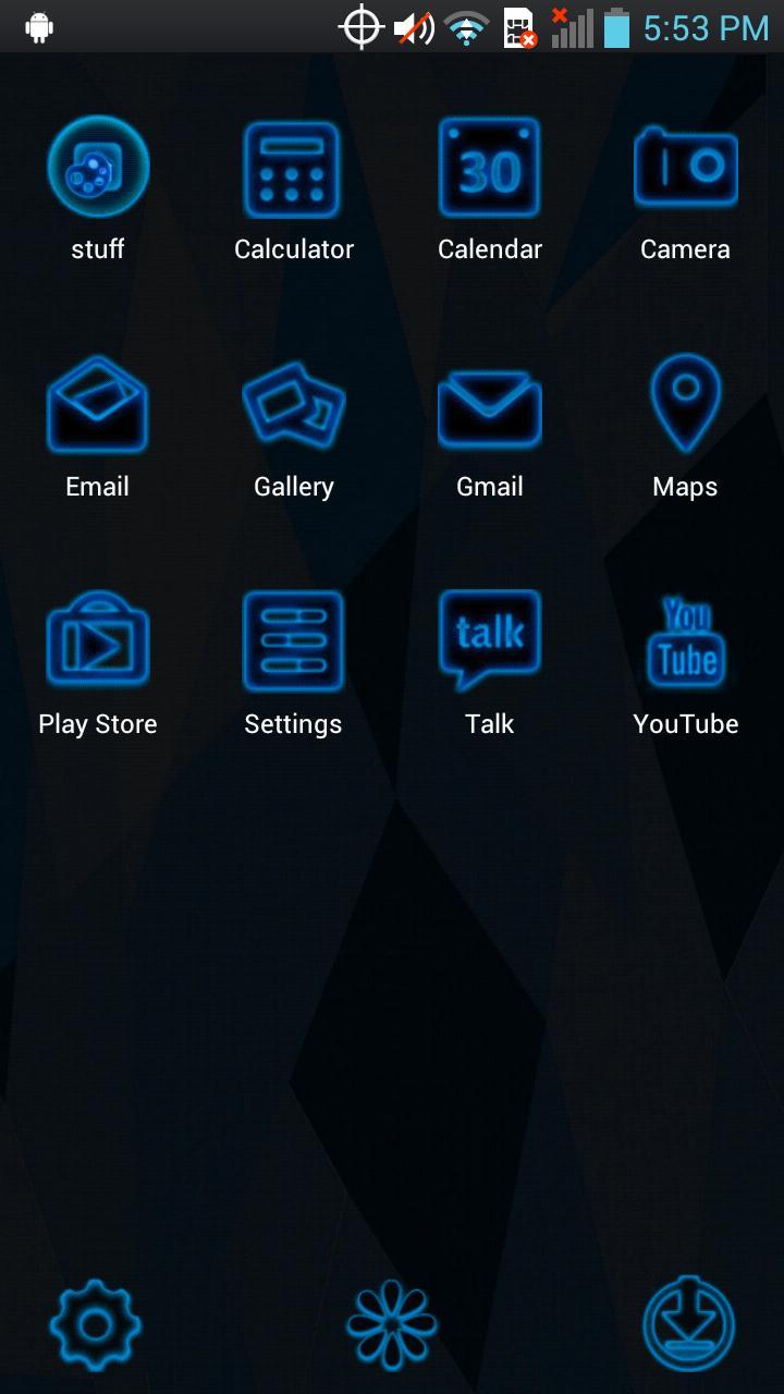 Next Launcher - Blue Theme