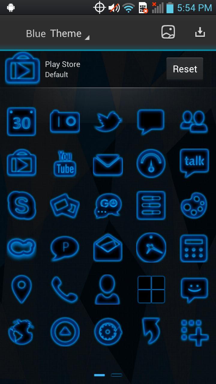 Next Launcher - Blue Theme