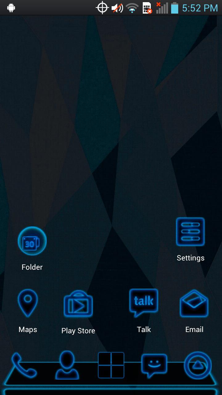 Next Launcher - Blue Theme